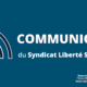 Communiqué - Syndicat Liberté Santé SLS professionels de santé défense travailleurs du soin