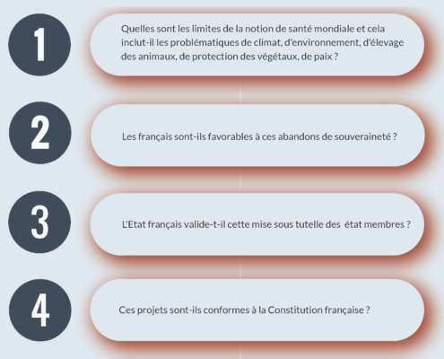 Problèmes juridiques Traité Pandémies OMS Règlement Sanitaire International Collectif des 300 IAL- Syndicat Liberté Santé SLS