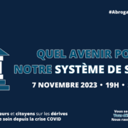 Sénat Abrogation Loi 5 août 2021 Rencontre citoyens sénateurs 7 novembre 2023 - Syndicat Liberté Santé SLS