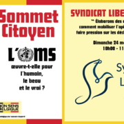 6e Sommet Citoyen OMS Bon Sens Belgique Syndicat Liberté Santé