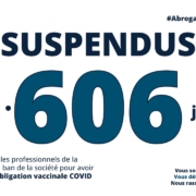 Suspendus 606 jours. Justice pour les professionnels de santé mis au ban pour avoir dit non à l'obligation vaccinale COVID.