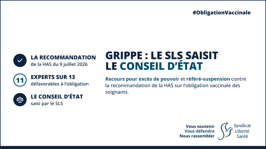 Le SLS saisit le Conseil d’État - recommandation HAS grippe (corps) Grippe : le SLS saisit le Conseil d’État contre la recommandation de la HAS