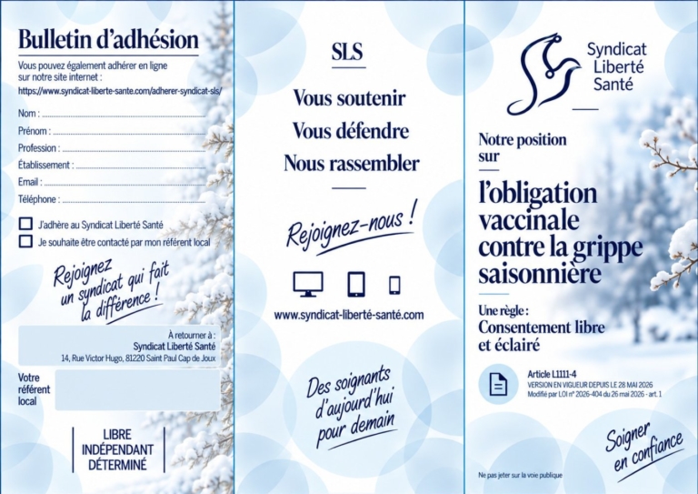 Obligation vaccinale contre la grippe saisonnière : notre position