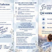 Triptyque Qui sommes nous Syndicat Liberte Sante