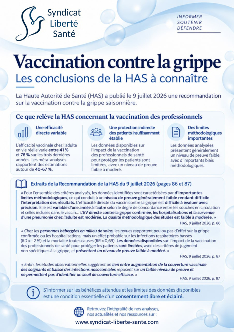 Vaccination contre la grippe : les conclusions de la HAS à connaître